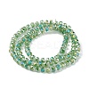 Transparent Electroplate Glass Beads Strands EGLA-F153-AB06-2