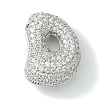 Rack Plating Brass Cubic Zirconia Pendants KK-S378-02P-D-1
