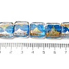 Handmade Gold Foil and Silver Foil Lampwork Beads FOIL-C001-01B-08-4