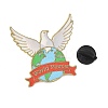 World Peace Dove Enamel Brooches AL-I001-01G-02-3
