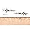 Snake Cross 316 Stainless Steel Micro Pave Clear Cubic Zirconia Ear Wrap Crawler Hook Earrings AJEW-C044-20AS-5