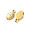 Real 14K Gold Plated 304 Stainless Steel Charms STAS-R005-09G-04-2