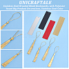 4Pcs 4 Style Blank Bookmark Pendants OFST-UN0001-02-5