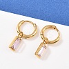 304 Stainless Steel Rectangle Hoop Earrings EJEW-I320-29G-2