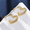 304 Stainless Steel Stud Earrings for Women EJEW-L296-032G-02-1