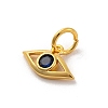 Brass Micro Pave Cubic Zirconia Charms KK-U033-21G-01-2
