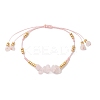 Synthetic & Natural Mixed Gemstone Chip & MIYUKI Round Rocailles Beads Braided Bead Bracelets BJEW-MZ00252-3