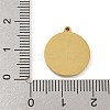 316 Surgical Stainless Steel Enamel Pendants STAS-M073-18A-03G-3