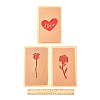 3 Sets Kraft Paper Greeting Cards AJEW-FS0001-27B-5