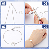 20Pcs 304 Stainless Steel Cable Chain Bracelet Making AJEW-SP0001-01-6