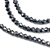 Transparent Electroplate Glass Beads Strands EGLA-A039-T3mm-UA13-3