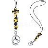 2Pcs Silicone Name Card Holder Strap NJEW-SW00043-02-1