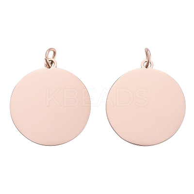 Ion Plating(IP) 304 Stainless Steel Pendants STAS-I311-06RG-1