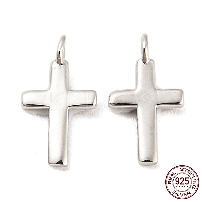 Rhodium Plated 925 Sterling Silver Charms LS-STER-Q190-07P-1