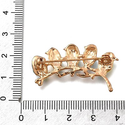 Zinc Alloy Enamel Rhinstone Brooches JEWB-V001-03A-02-1