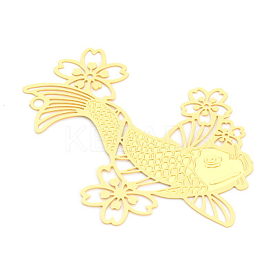 Brass Filigree Big Pendants KKC-T003-06G-1