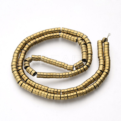 Electroplate Non-magnetic Synthetic Hematite Beads Spacers Strands LS-G-Q486-73F-1
