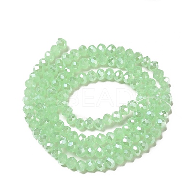 Electroplate Imitation Jade Glass Rondelle Beads Strands LS-EGLA-F050B-02AB-1