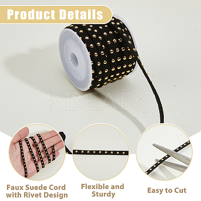 3 Rolls 3 Colors Faux Suede Cord LW-HS0001-01C-1