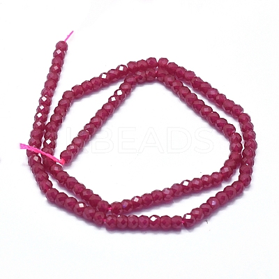 Lab Grown Red Corundum Beads Strands G-D0013-64-1-1