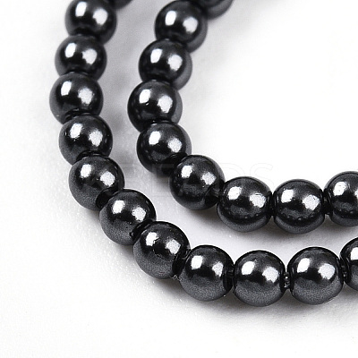 Baking Paint Pearlized Glass Pearl Bead Strands HY-N002-2mm-A02-1