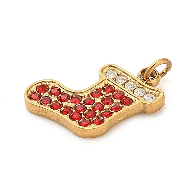 304 Stainless Steel Rhinestone Charms LS-FIND-I062-01G-05-1