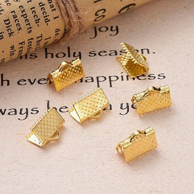 Iron Ribbon Crimp Ends IFIN-YW0001-13G-LF-1