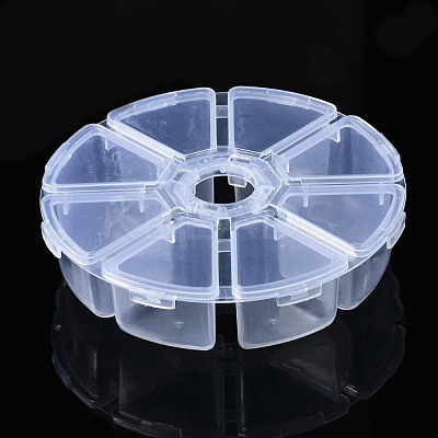 Wholesale Flat Round Polypropylene(PP) Bead Storage Containers