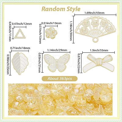 200g Transparent Acrylic Beads OACR-SP0001-86F-1