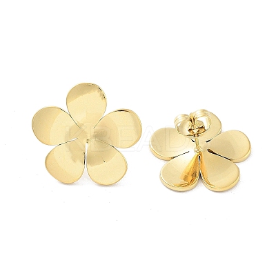 Ion Plating(IP) 304 Stainless Steel Stud Earrings EJEW-P258-16G-1