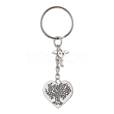 Valentine's Day Heart Alloy Pendant Keychain KEYC-JKC00625-04-1