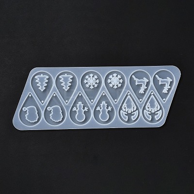 DIY Christmas Theme Teardrop Pendant Silicone Molds LS-DIY-I102-02-1