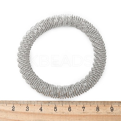 304 Stainless Steel Stretch Bangles for Women BJEW-P315-02E-P-1