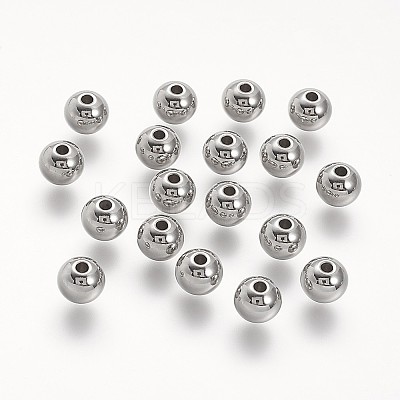 Tarnish Resistant 304 Stainless Steel Beads STAS-P104-10P-1