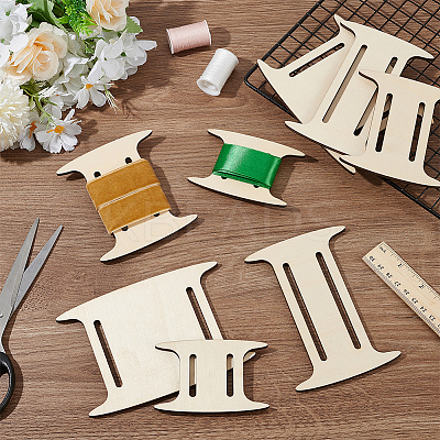 2 Sets Plywood Cloth Strip Shaft DIY-BC0015-14-1