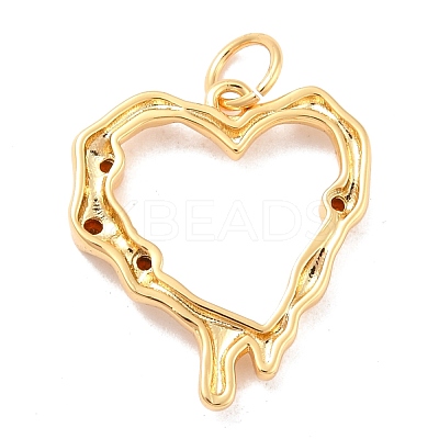 Eco-Friendly Brass Micro Pave Cubic Zirconia Pendants KK-K268-18G-1