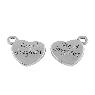 Heart with Word Grand Daughter Tibetan Style Alloy Pendants LS-TIBEP-R304-135AS-LF-1