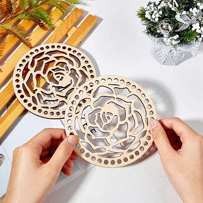 Wooden Basket Bottoms DIY-WH0167-27C-1