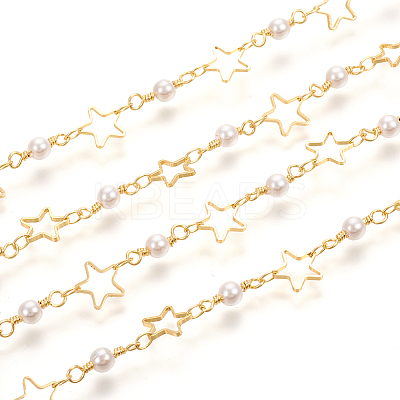 Brass Handmade Beaded Chain CHC-I031-03G-1-1