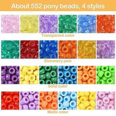 DIY Acrylic Beads Bracelets Jewelry Making Kits DIY-YW0010-64-1