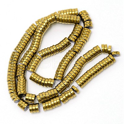 Electroplate Non-magnetic Synthetic Hematite Beads Strands LS-G-WH0015-02C-1