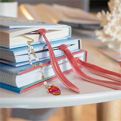 Alloy Hook Bookmark AJEW-GO00032-1