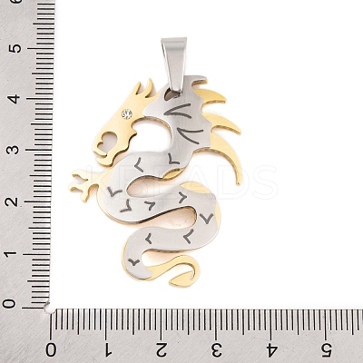 304 Stainless Steel Pendants STAS-K283-03G-1