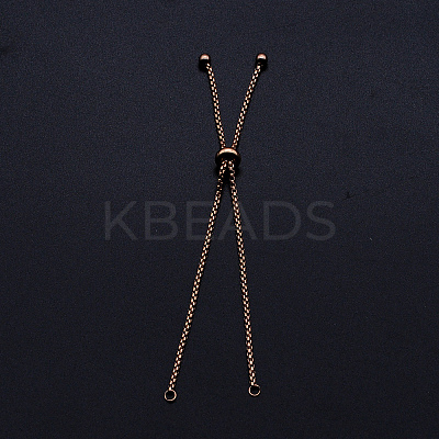 Adjustable 201 Stainless Steel Slider Bracelets Making STAS-S105-JN646-3-1