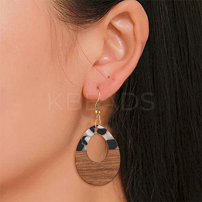 Resin & Wood Pendants RESI-CJ0001-14-1