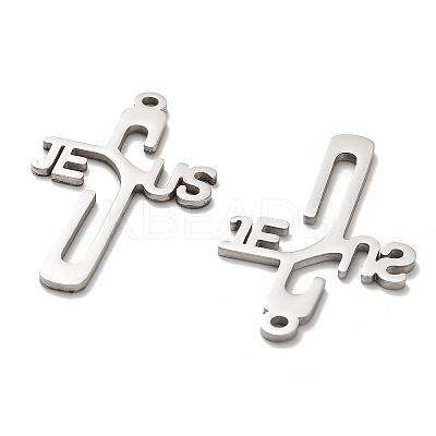 Non-Tarnish 304 Stainless Steel Pendants STAS-B054-03P-1