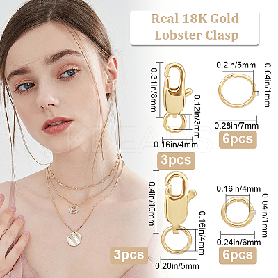 Rack Plating Brass Lobster Claw Clasps KK-BBC0009-99-1