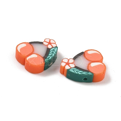 Fruit & Vegetable Theme Handmade Polymer Clay Beads CLAY-F006-02E-1