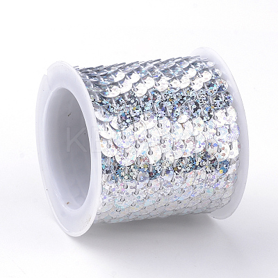 Eco-Friendly Plastic Paillette Beads PVC-Q092-6mm-P50112-1