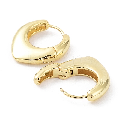 Rack Plating Brass Teardrop Hoop Earrings EJEW-B027-12G-1
